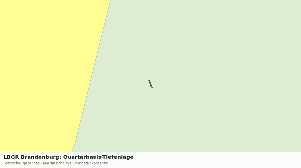 Statische Kartenansicht: LBGR Brandenburg: Quartärbasis-Tiefenlage