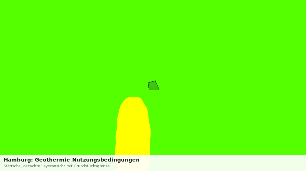 Statische Kartenansicht: Hamburg: Geothermie-Nutzungsbedingungen