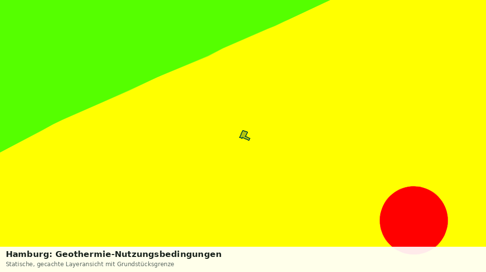 Statische Kartenansicht: Hamburg: Geothermie-Nutzungsbedingungen