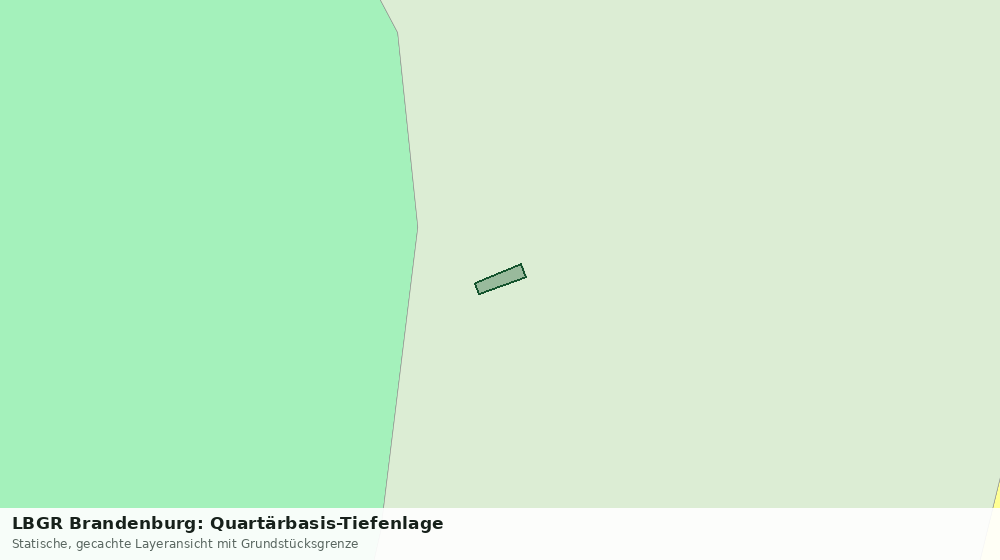 Statische Kartenansicht: LBGR Brandenburg: Quartärbasis-Tiefenlage