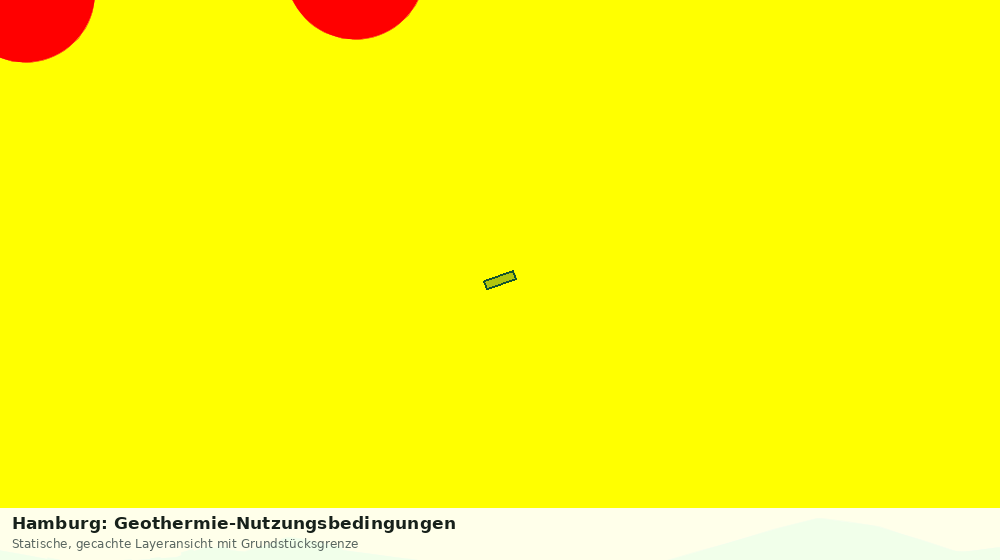 Statische Kartenansicht: Hamburg: Geothermie-Nutzungsbedingungen