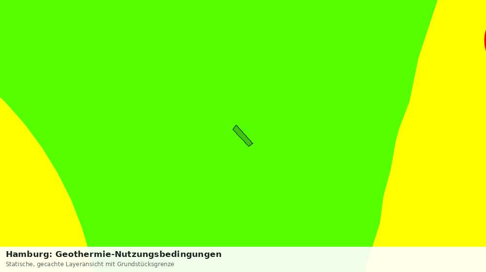 Statische Kartenansicht: Hamburg: Geothermie-Nutzungsbedingungen