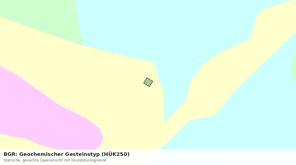 Statische Kartenansicht: BGR: Geochemischer Gesteinstyp (HÜK250)