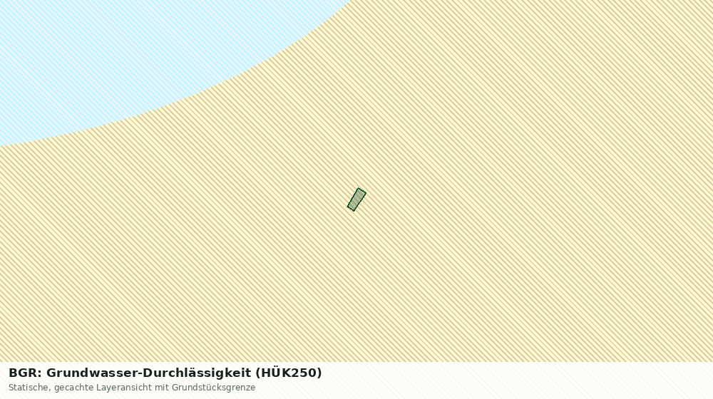 Statische Kartenansicht: BGR: Grundwasser-Durchlässigkeit (HÜK250)