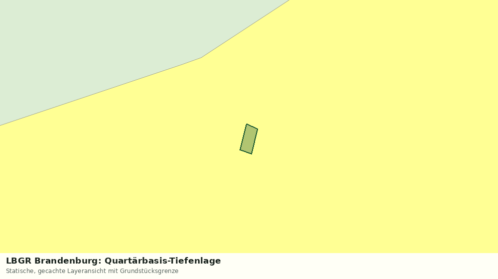 Statische Kartenansicht: LBGR Brandenburg: Quartärbasis-Tiefenlage