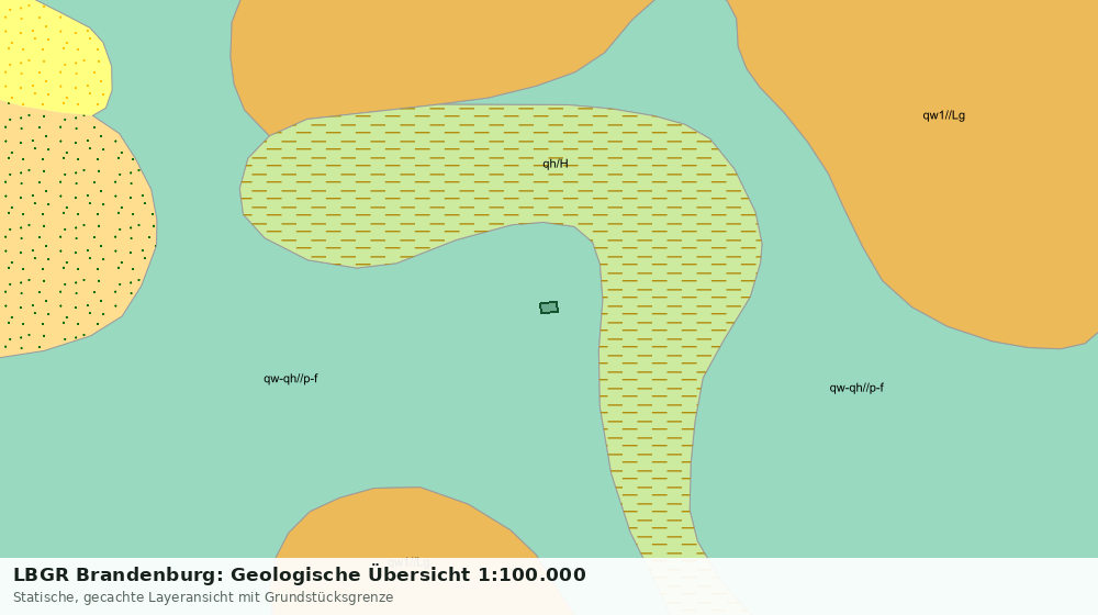 Statische Kartenansicht: LBGR Brandenburg: Geologische Übersicht 1:100.000