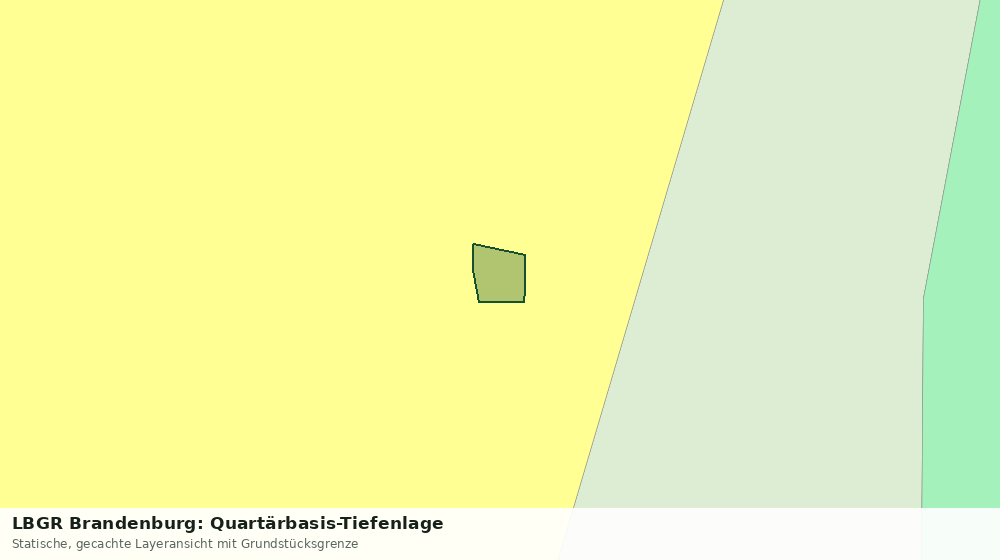 Statische Kartenansicht: LBGR Brandenburg: Quartärbasis-Tiefenlage