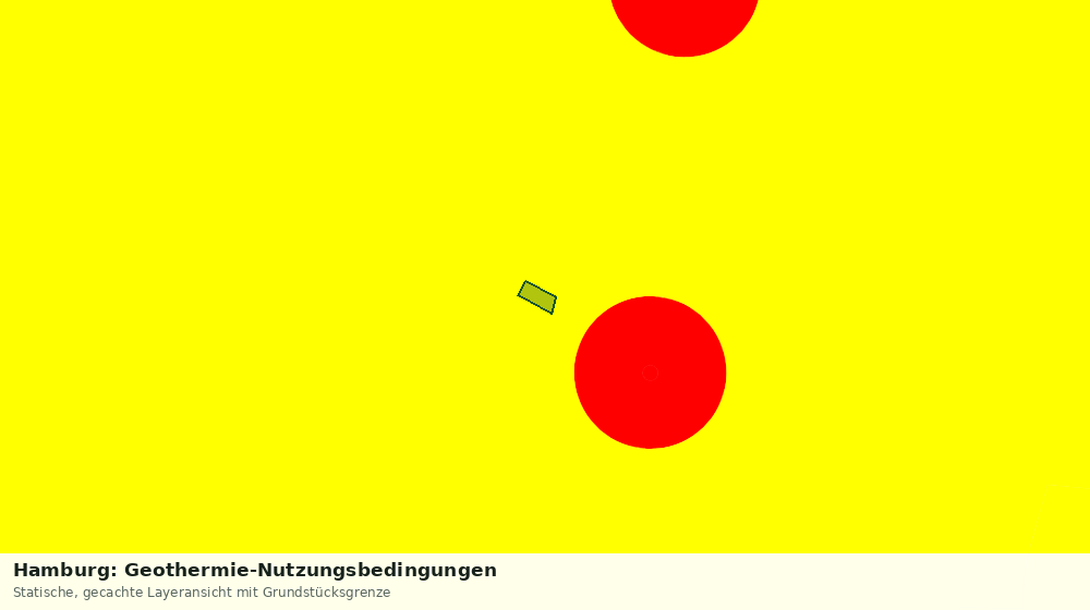 Statische Kartenansicht: Hamburg: Geothermie-Nutzungsbedingungen
