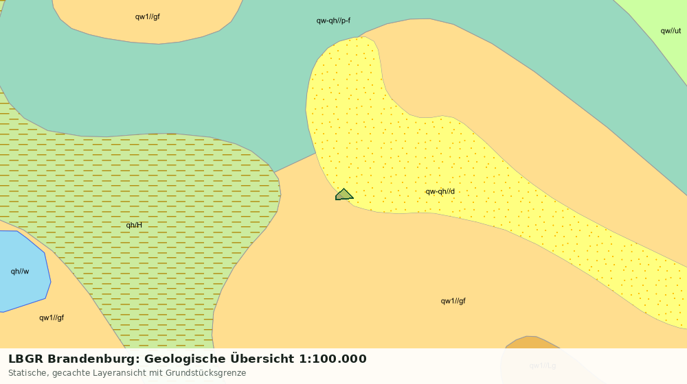 Statische Kartenansicht: LBGR Brandenburg: Geologische Übersicht 1:100.000