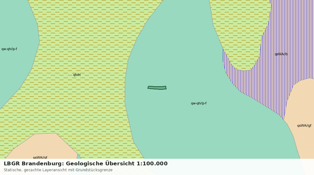 Statische Kartenansicht: LBGR Brandenburg: Geologische Übersicht 1:100.000