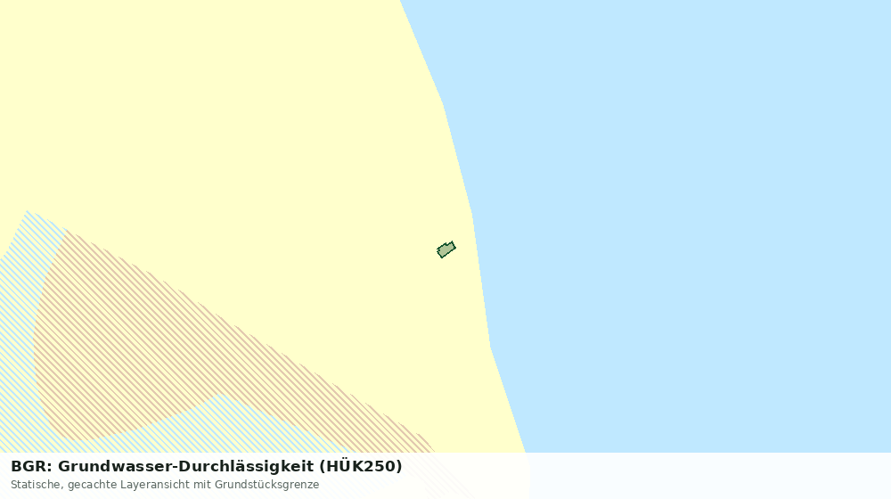 Statische Kartenansicht: BGR: Grundwasser-Durchlässigkeit (HÜK250)