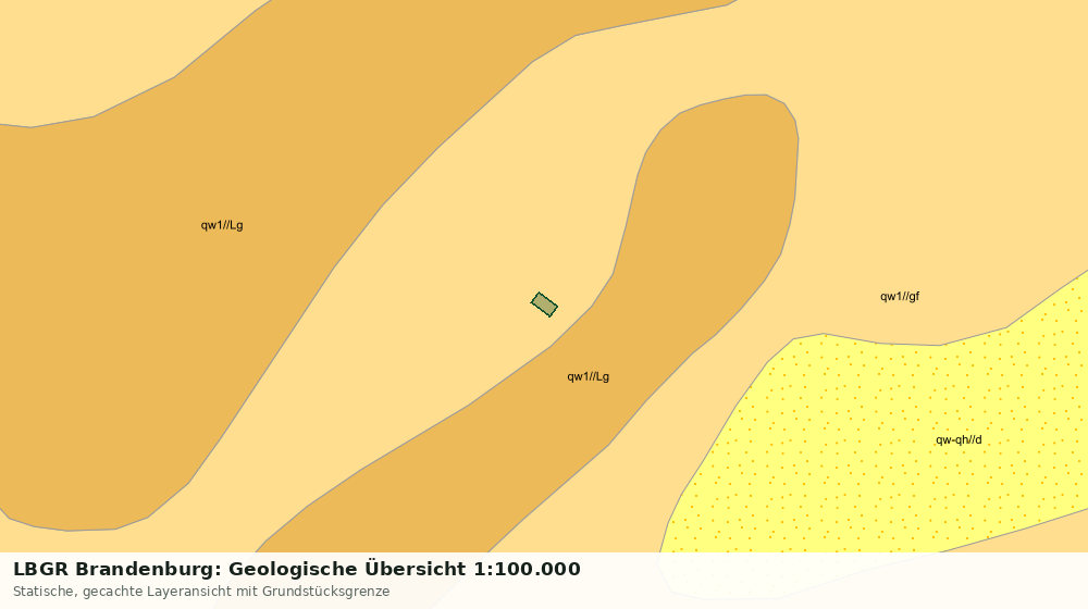 Statische Kartenansicht: LBGR Brandenburg: Geologische Übersicht 1:100.000