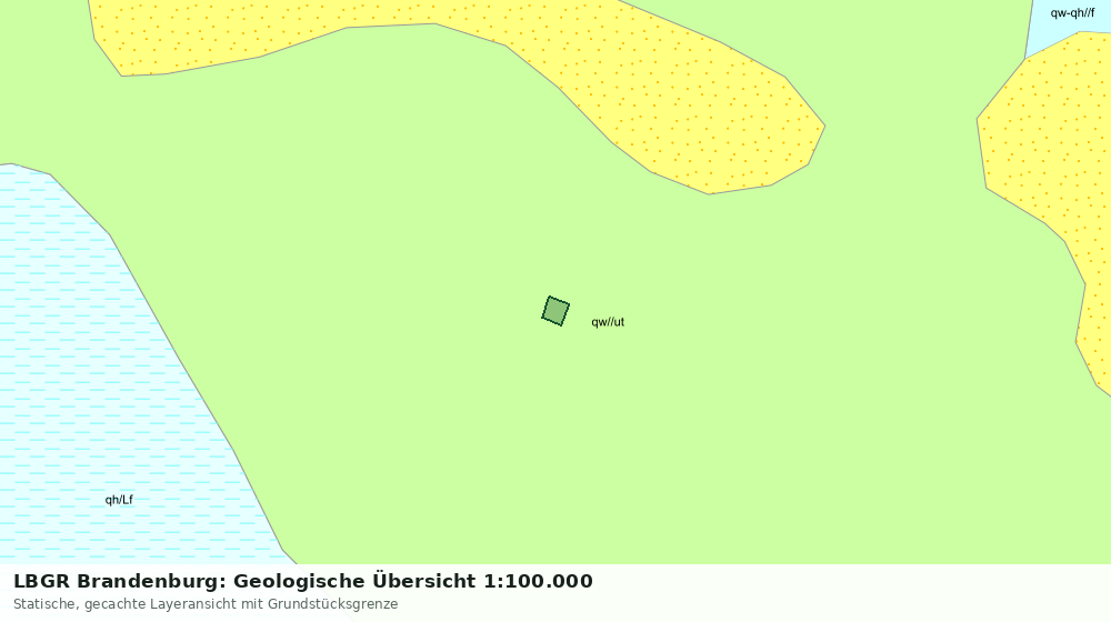 Statische Kartenansicht: LBGR Brandenburg: Geologische Übersicht 1:100.000