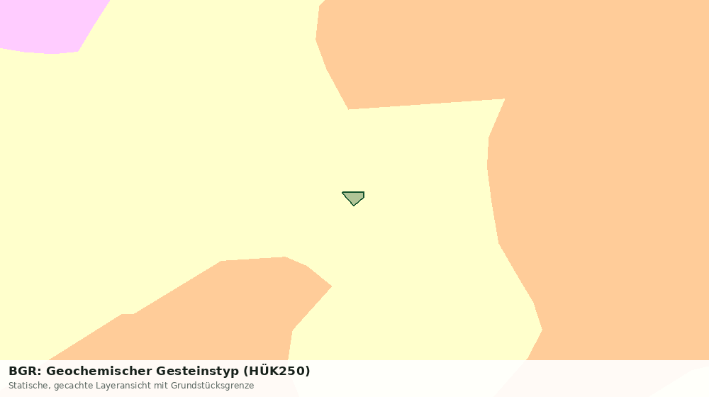 Statische Kartenansicht: BGR: Geochemischer Gesteinstyp (HÜK250)