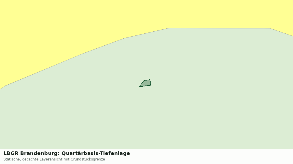 Statische Kartenansicht: LBGR Brandenburg: Quartärbasis-Tiefenlage