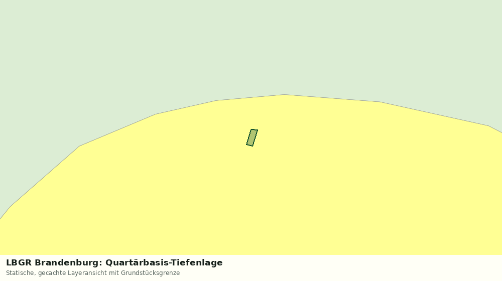 Statische Kartenansicht: LBGR Brandenburg: Quartärbasis-Tiefenlage