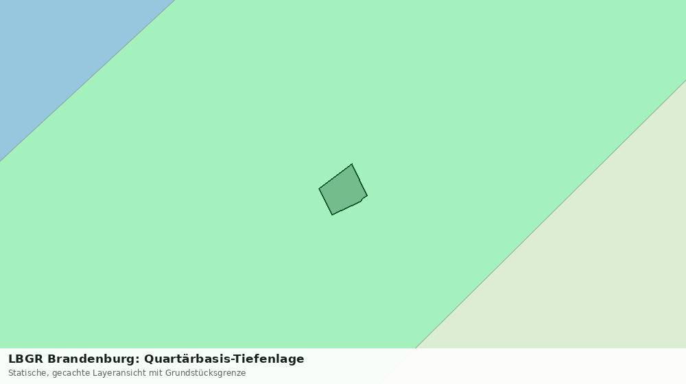 Statische Kartenansicht: LBGR Brandenburg: Quartärbasis-Tiefenlage