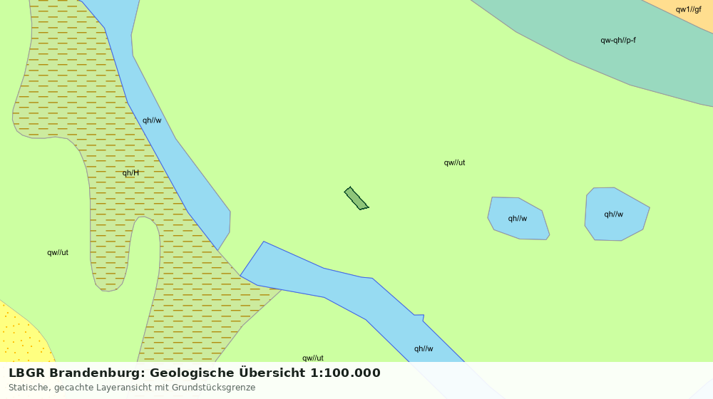 Statische Kartenansicht: LBGR Brandenburg: Geologische Übersicht 1:100.000