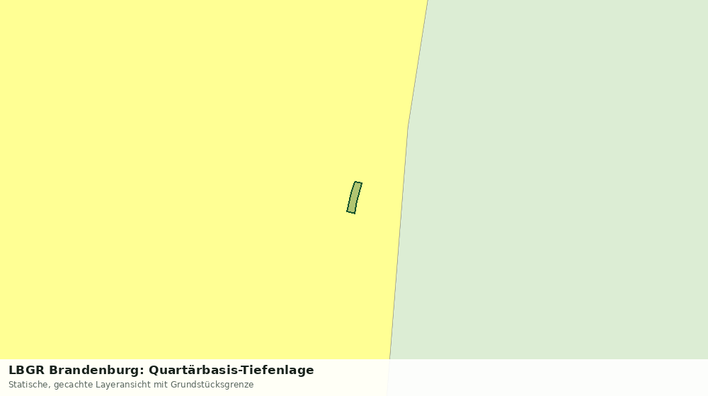 Statische Kartenansicht: LBGR Brandenburg: Quartärbasis-Tiefenlage