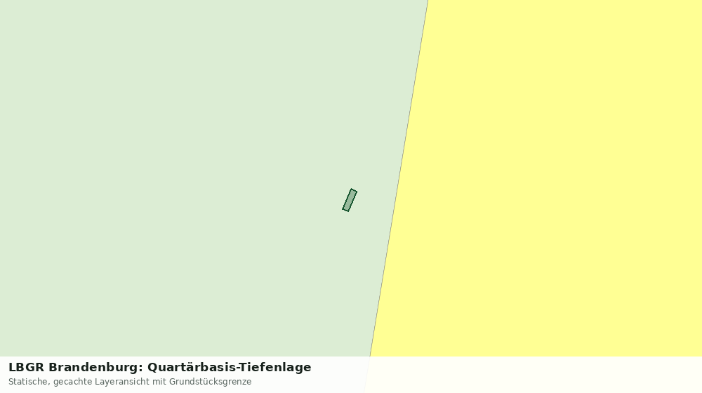 Statische Kartenansicht: LBGR Brandenburg: Quartärbasis-Tiefenlage