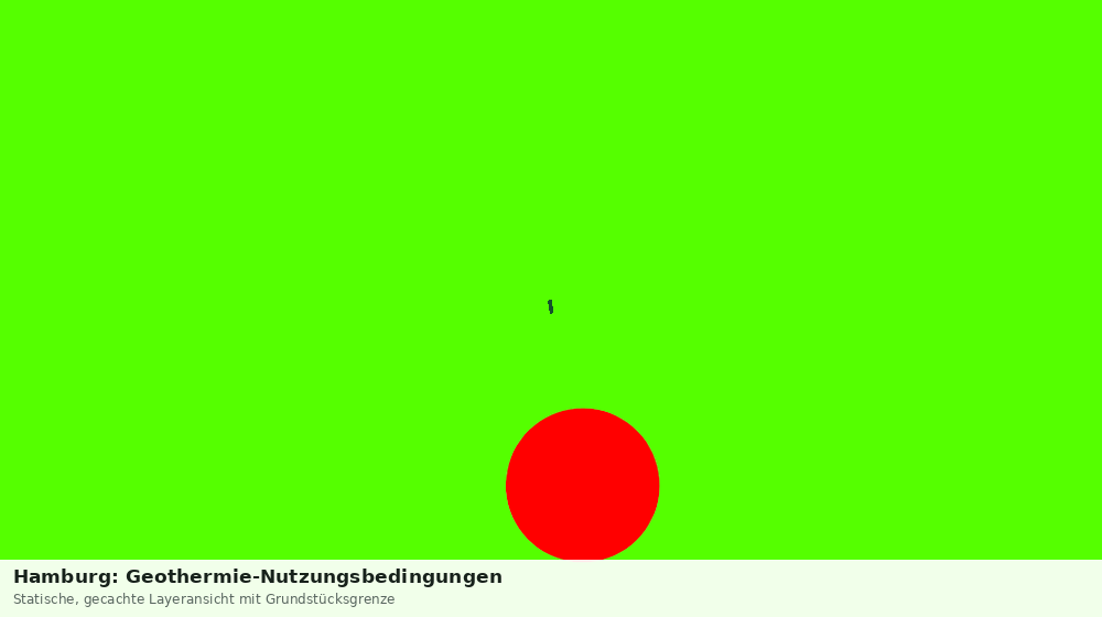 Statische Kartenansicht: Hamburg: Geothermie-Nutzungsbedingungen