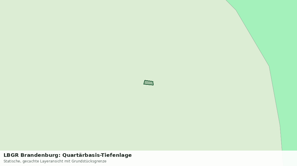 Statische Kartenansicht: LBGR Brandenburg: Quartärbasis-Tiefenlage