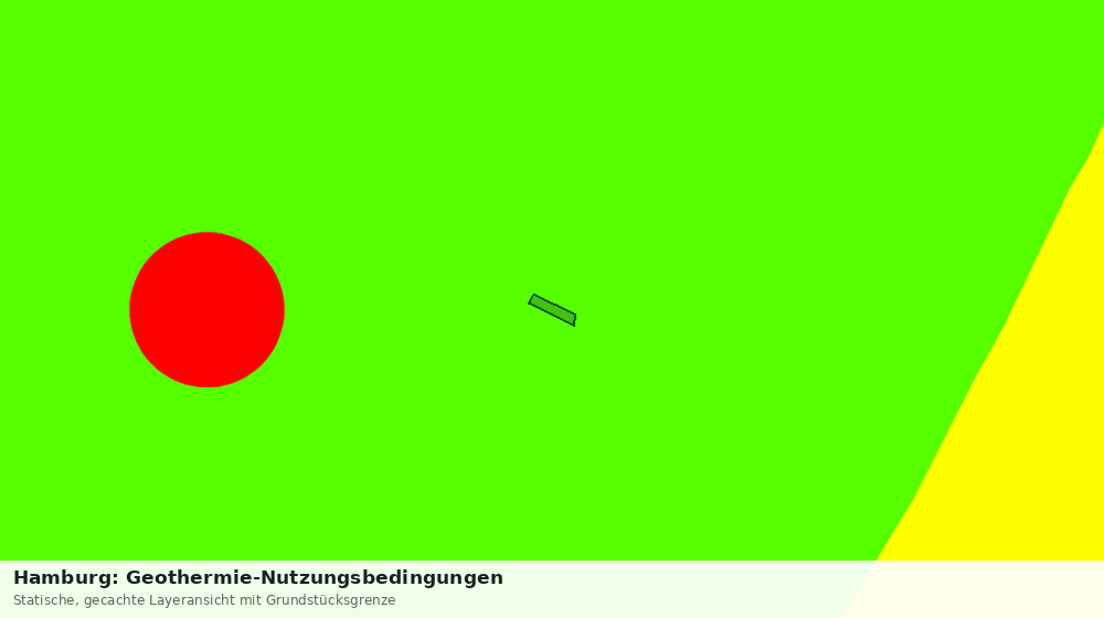 Statische Kartenansicht: Hamburg: Geothermie-Nutzungsbedingungen
