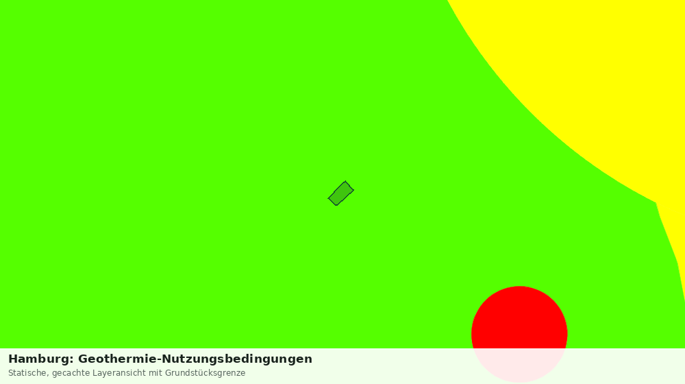 Statische Kartenansicht: Hamburg: Geothermie-Nutzungsbedingungen