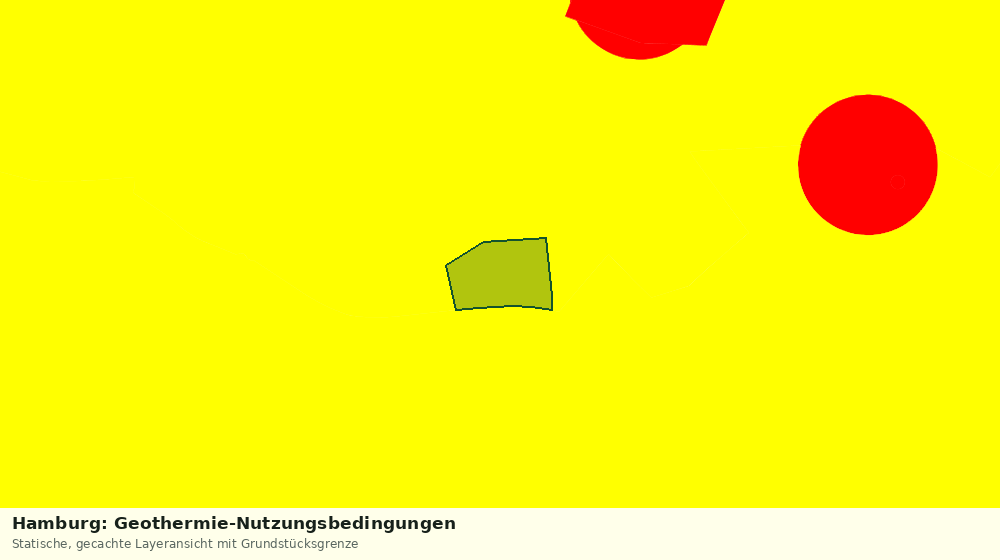 Statische Kartenansicht: Hamburg: Geothermie-Nutzungsbedingungen