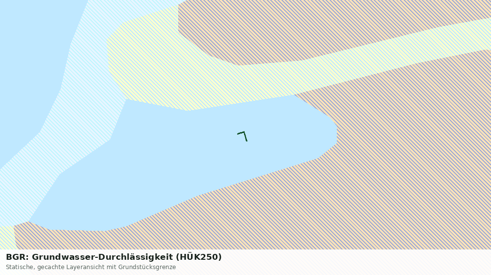 Statische Kartenansicht: BGR: Grundwasser-Durchlässigkeit (HÜK250)