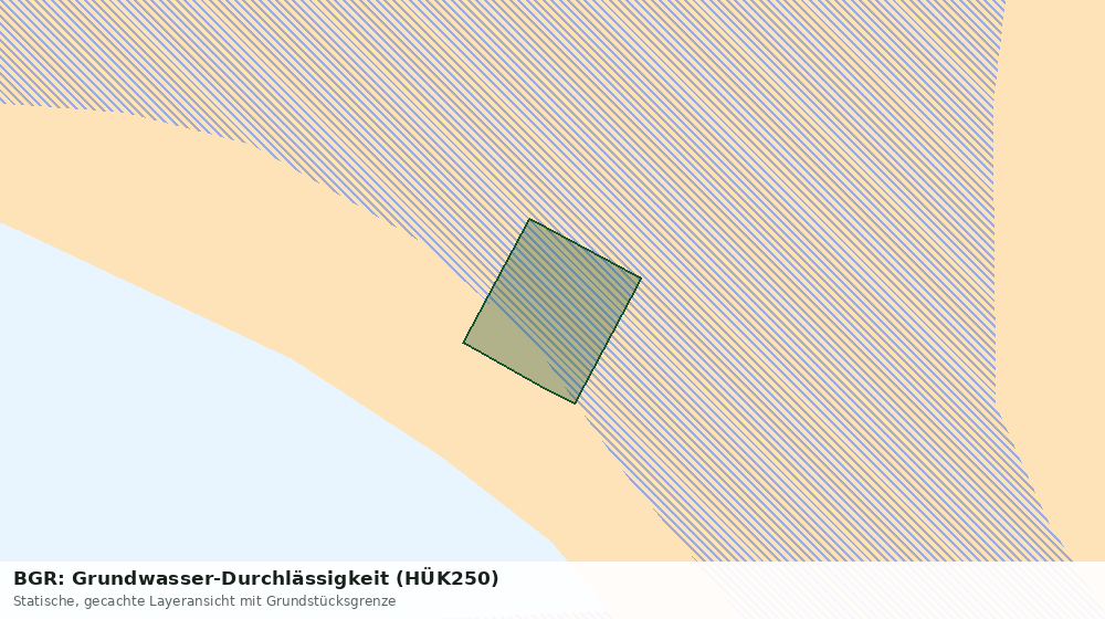 Statische Kartenansicht: BGR: Grundwasser-Durchlässigkeit (HÜK250)