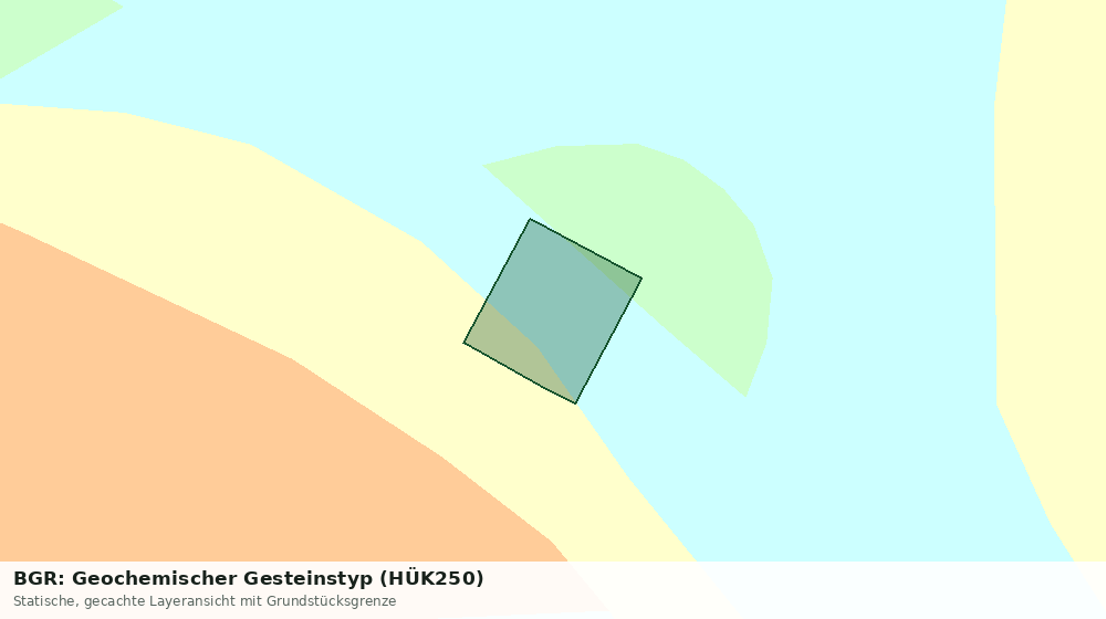 Statische Kartenansicht: BGR: Geochemischer Gesteinstyp (HÜK250)