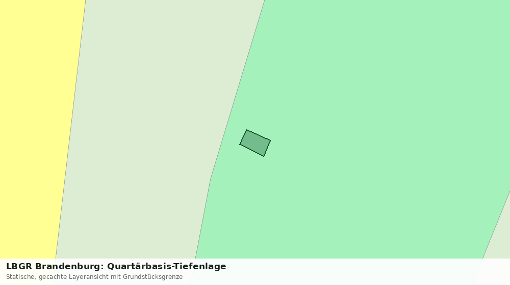 Statische Kartenansicht: LBGR Brandenburg: Quartärbasis-Tiefenlage