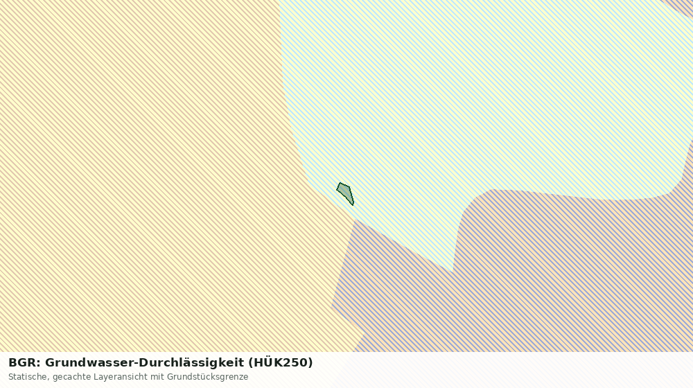 Statische Kartenansicht: BGR: Grundwasser-Durchlässigkeit (HÜK250)