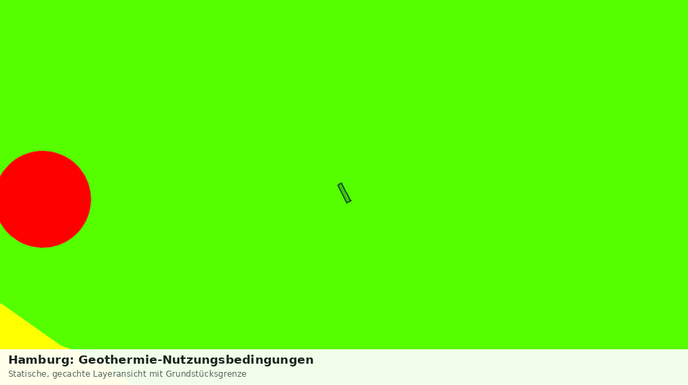 Statische Kartenansicht: Hamburg: Geothermie-Nutzungsbedingungen