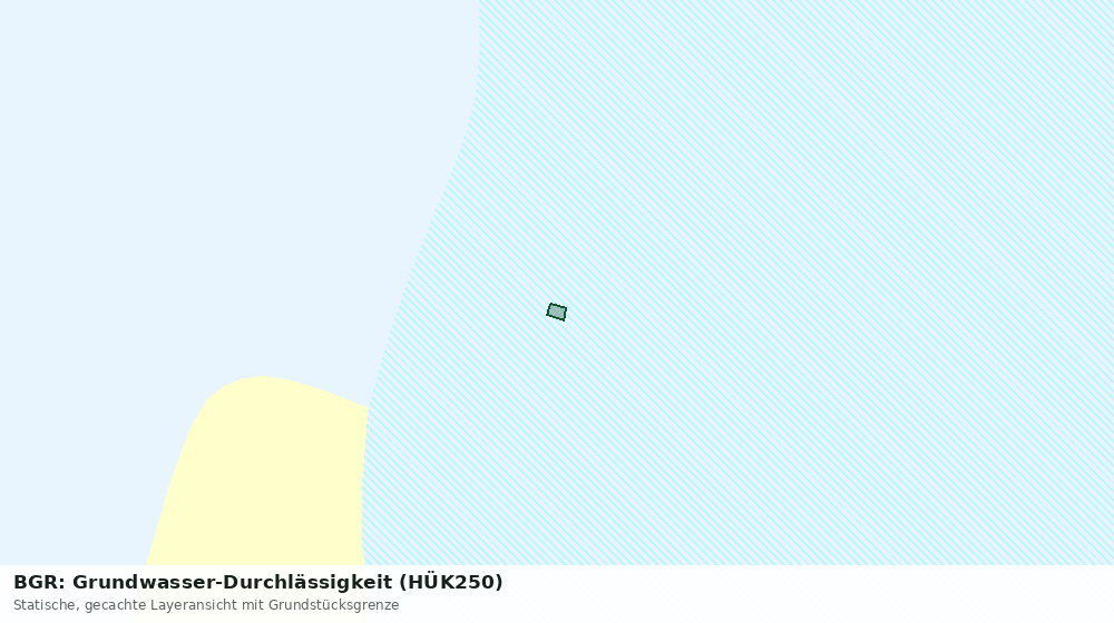 Statische Kartenansicht: BGR: Grundwasser-Durchlässigkeit (HÜK250)