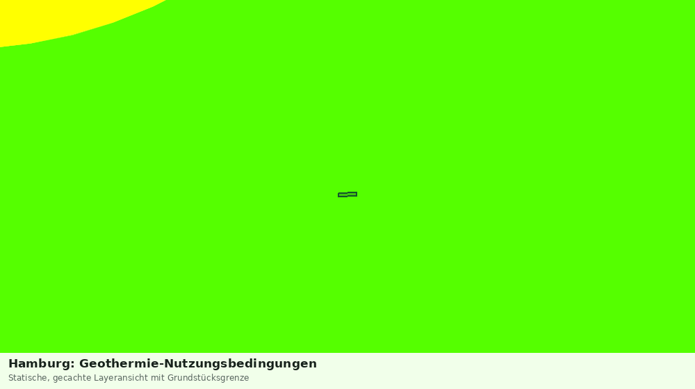 Statische Kartenansicht: Hamburg: Geothermie-Nutzungsbedingungen