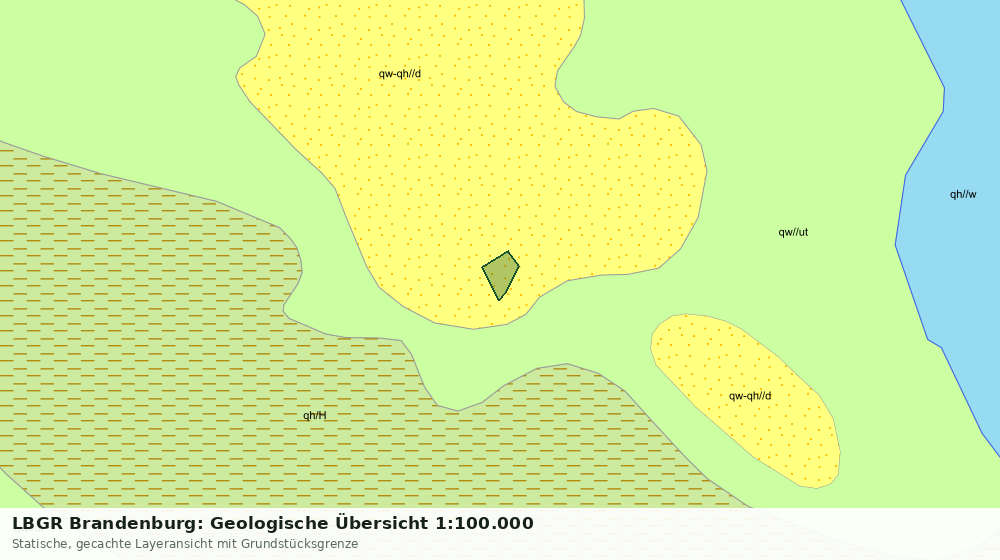 Statische Kartenansicht: LBGR Brandenburg: Geologische Übersicht 1:100.000