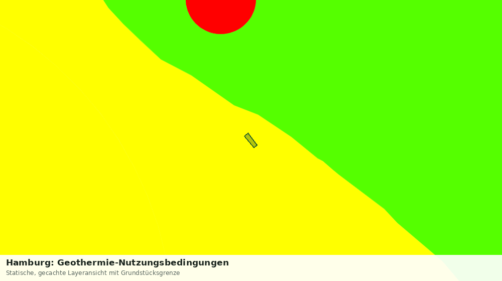 Statische Kartenansicht: Hamburg: Geothermie-Nutzungsbedingungen