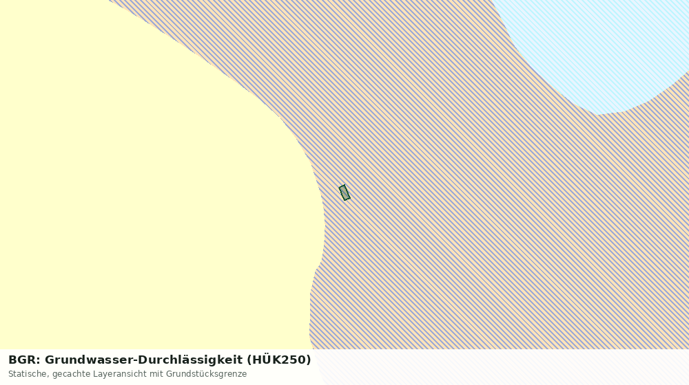Statische Kartenansicht: BGR: Grundwasser-Durchlässigkeit (HÜK250)