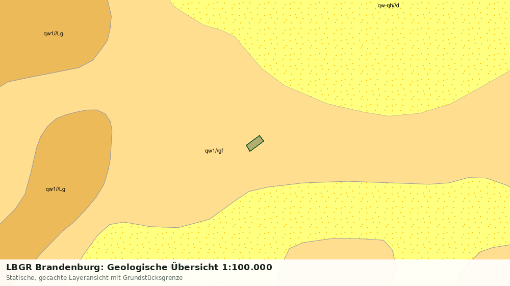 Statische Kartenansicht: LBGR Brandenburg: Geologische Übersicht 1:100.000