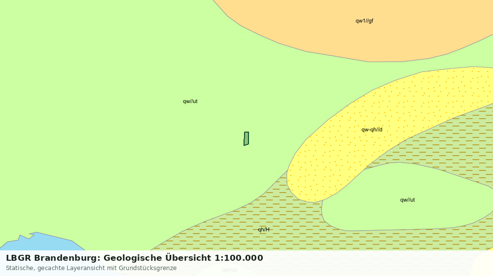 Statische Kartenansicht: LBGR Brandenburg: Geologische Übersicht 1:100.000