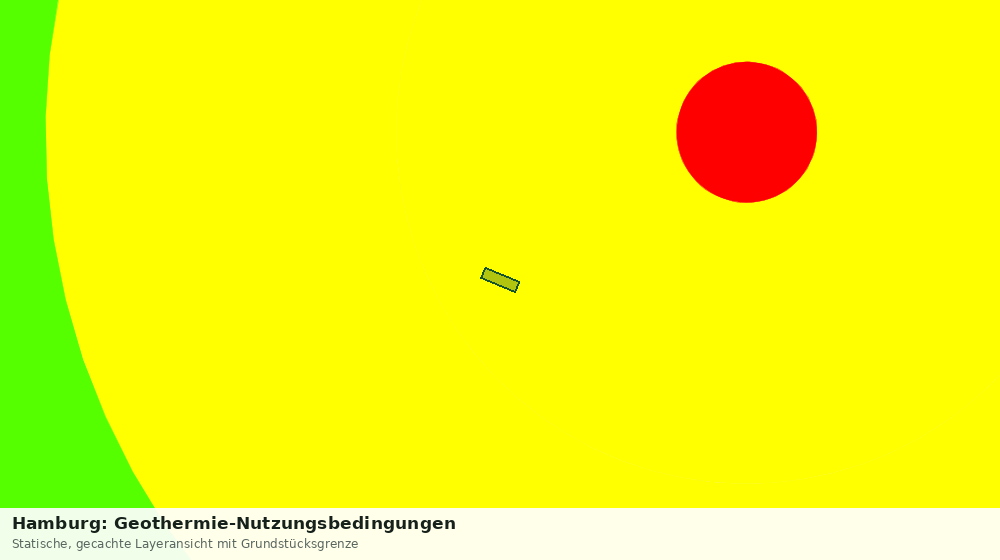 Statische Kartenansicht: Hamburg: Geothermie-Nutzungsbedingungen