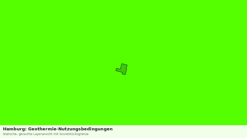 Statische Kartenansicht: Hamburg: Geothermie-Nutzungsbedingungen