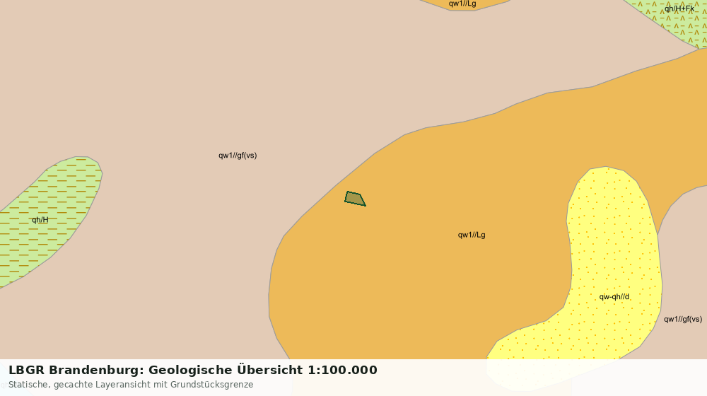 Statische Kartenansicht: LBGR Brandenburg: Geologische Übersicht 1:100.000
