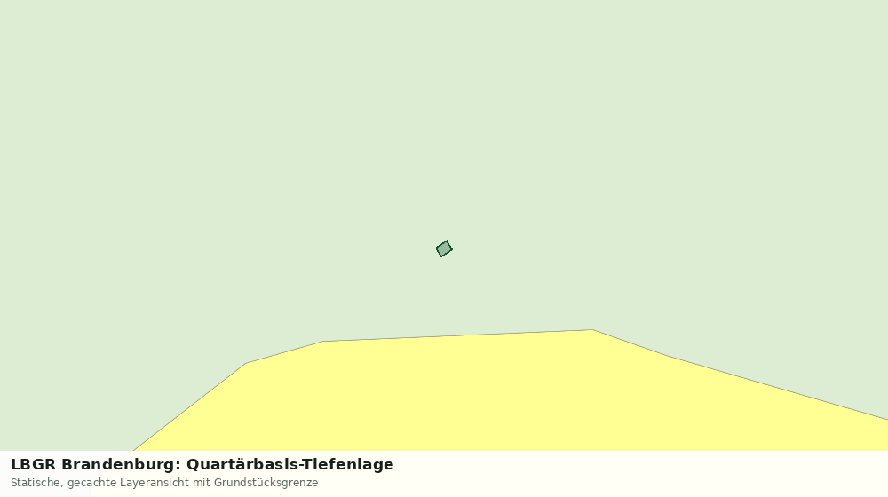 Statische Kartenansicht: LBGR Brandenburg: Quartärbasis-Tiefenlage