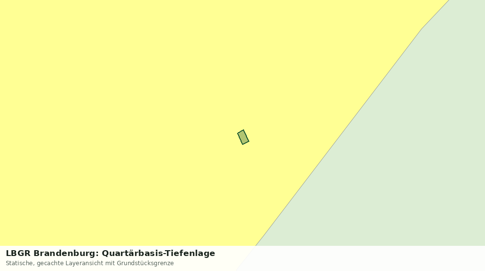 Statische Kartenansicht: LBGR Brandenburg: Quartärbasis-Tiefenlage