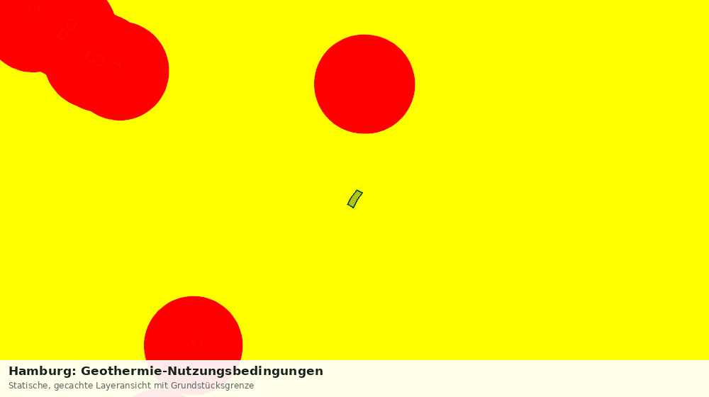 Statische Kartenansicht: Hamburg: Geothermie-Nutzungsbedingungen