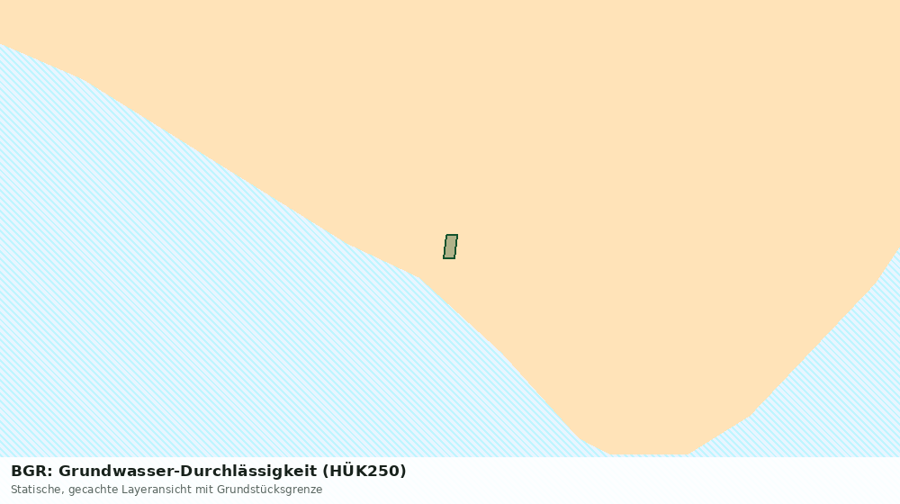 Statische Kartenansicht: BGR: Grundwasser-Durchlässigkeit (HÜK250)