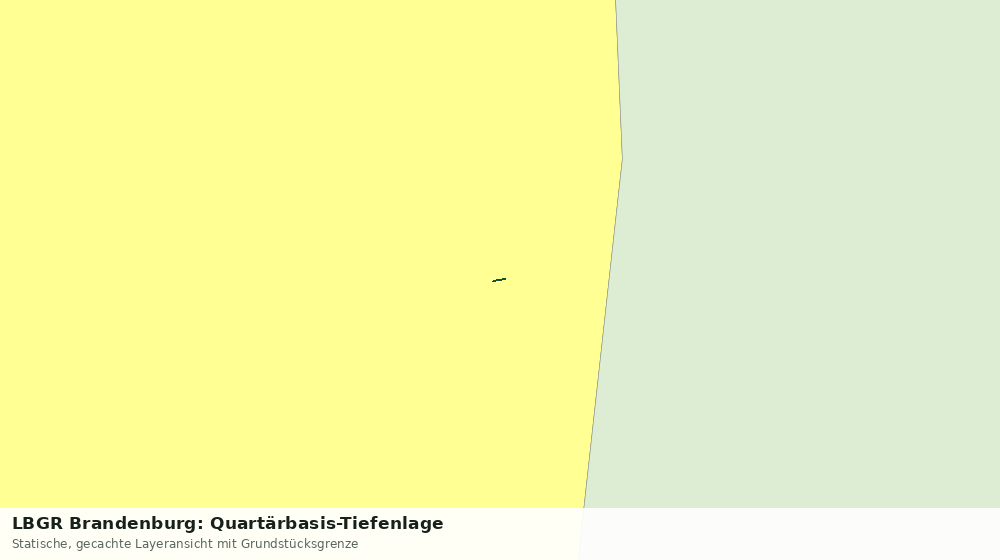 Statische Kartenansicht: LBGR Brandenburg: Quartärbasis-Tiefenlage